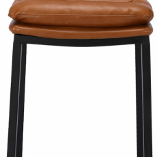 Barová stolička Dundalk, čierna / svetlo hnedá - 2