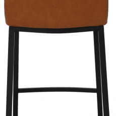 Barová stolička Dundalk, čierna / svetlo hnedá - 5