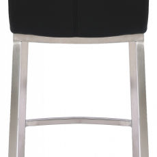 Barová stolička Dundalk, oceľ / čierna - 5