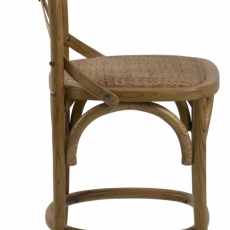 Barová stolička Eileen (SET 2ks), ratan, hnedá - 3