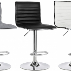 Barová stolička Elle (súprava 2 ks), sivá - 8