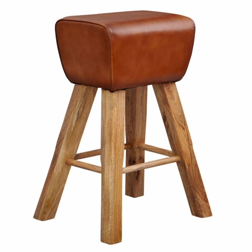 Barová stolička Elva, hnedá - 1