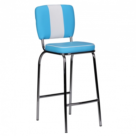 Barová stolička Elvis, modrá - 1