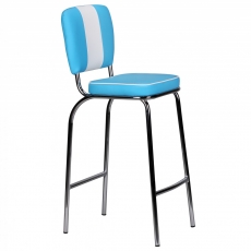 Barová stolička Elvis, modrá - 3