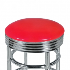 Barová stolička Elvis (súprava 2 ks), červená - 5