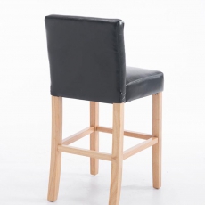 Barová stolička Emanuel, čierna - 4