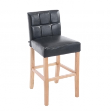 Barová stolička Emanuel, čierna - 1