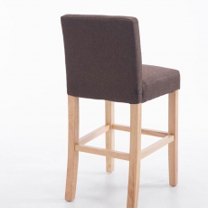 Barová stolička Emanuel textil, hnedá - 4