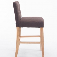Barová stolička Emanuel textil, hnedá - 2