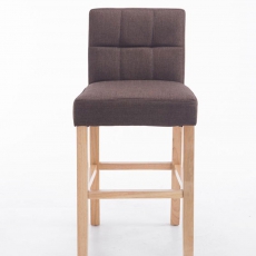 Barová stolička Emanuel textil, hnedá - 3