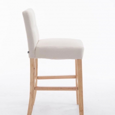 Barová stolička Emanuel textil, krémová - 2