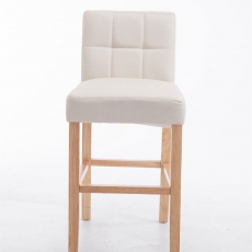 Barová stolička Emanuel textil, krémová - 3