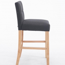 Barová stolička Emanuel textil, tmavosivá - 2