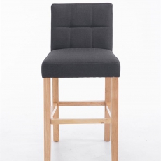 Barová stolička Emanuel textil, tmavosivá - 3
