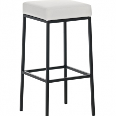 Barová stolička Evian, biela / čierna - 1