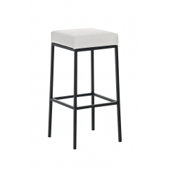 Barová stolička Evian, biela / čierna