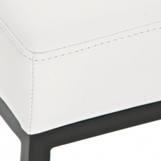 Barová stolička Evian, bílá / černá - 4