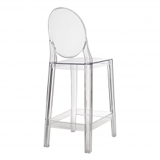 Barová stolička Falde, transparentná - 2
