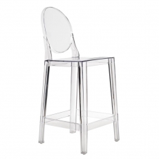 Barová stolička Falde, transparentná - 1