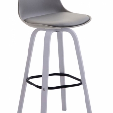 Barová stolička Fatis, šedá / biela - 1