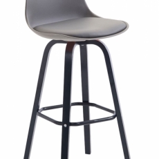 Barová stolička Fatis, šedá / čierna - 1