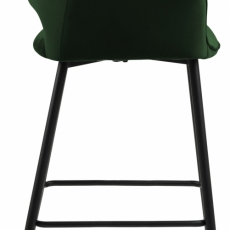Barová stolička Felina (SET 2ks), tkanina, tmavo zelená - 3