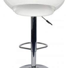 Barová stolička Ferdal, syntetická koža, biela - 3