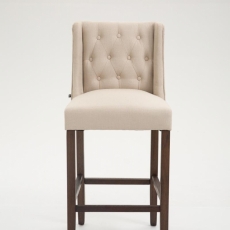 Barová stolička Fergie (SET 2 ks), krémová / hnedá - 2
