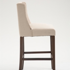 Barová stolička Fergie (SET 2 ks), krémová / hnedá - 3
