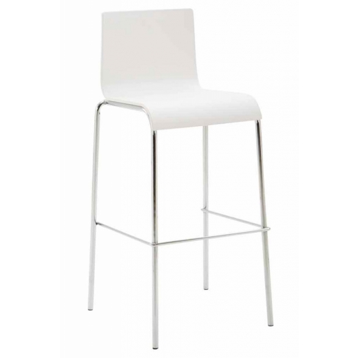 Barová stolička Filen, biela - 1