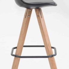 Barová stolička Franck (SET 2 ks), čierna - 3