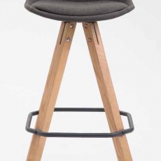 Barová stolička Franck (SET 2 ks), tmavo šedá - 2