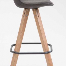Barová stolička Franck (SET 2 ks), tmavo šedá - 3