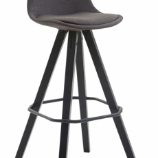 Barová stolička Frankie, tmavo šedá - 1