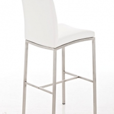 Barová stolička Freeport, syntetická koža, biela - 3