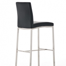 Barová stolička Freeport, syntetická koža, čierna - 3