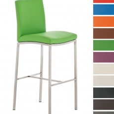 Barová stolička Freeport, syntetická koža, čierna - 8