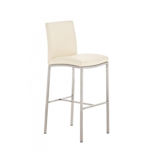 Barová stolička Freeport, syntetická koža, krémová - 1