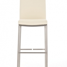 Barová stolička Freeport, syntetická koža, krémová - 2