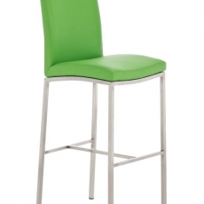 Barová stolička Freeport, syntetická koža, zelená - 1