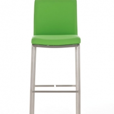 Barová stolička Freeport, syntetická koža, zelená - 2