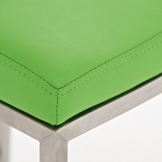 Barová stolička Freeport, syntetická koža, zelená - 5