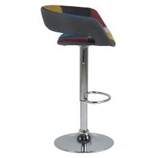Barová stolička Garry (SET 2 ks), patchwork - 4