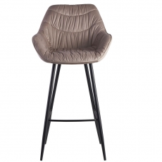 Barová stolička Gepo, zamat, béžová - 2