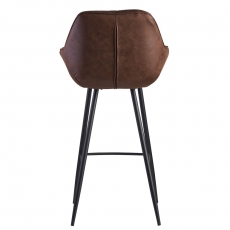 Barová stolička Gepo, zamat, hnedá - 5