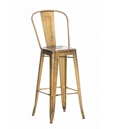 Barová stolička Gilet, zlatá