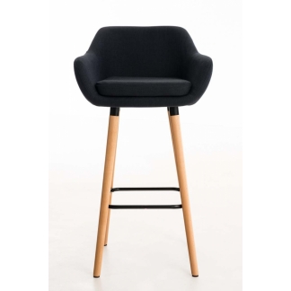Barová stolička Grane (SET 2 ks), čierna