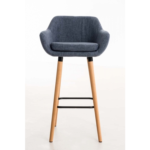 Barová stolička Grane (SET 2 ks), modrá - 1