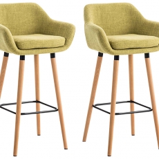 Barová stolička Grane (SET 2 ks), svetlo zelená - 8
