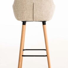 Barová stolička Grane (Súprava 2 ks), krémová - 3